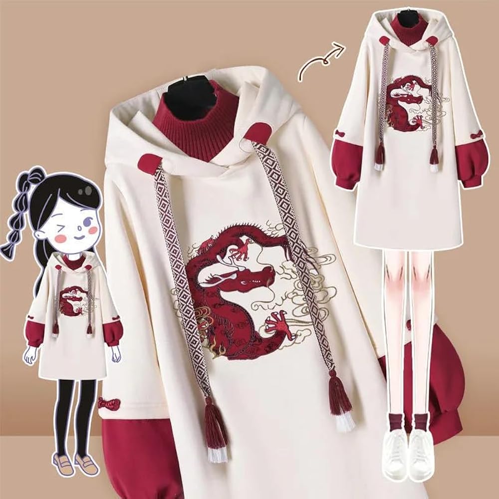 高品質CHINA GOTHIC 着物袖HOODIE Summedo Women Y2K Japanese Hoodie Anime Harajuku Geisha